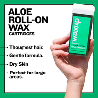 Thumbnail for Aloe Vera Roller Waxing Kit Refill Small - thatswaxup - - Roller Waxing Kit - waxup hair removal wax body waxing kit women and men professional waxing supplies