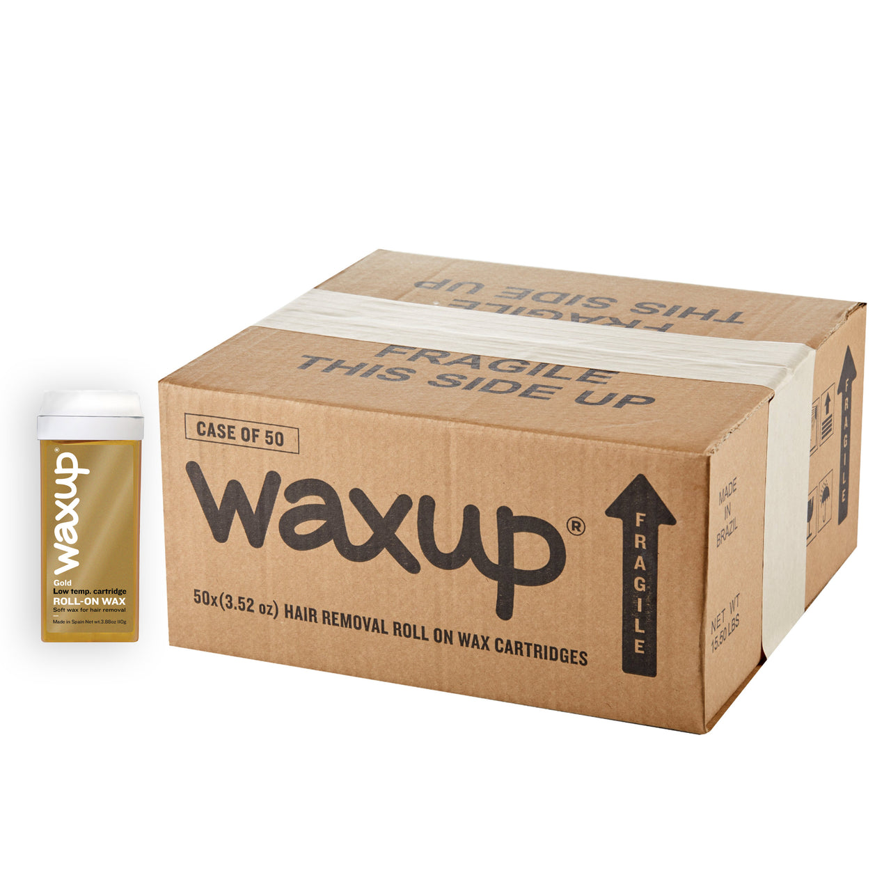 Elite Gold Roll On Wax Cartridges Case of 50 - thatswaxup -  - Roll On Wax - waxup hair removal wax body waxing kit women and men professional waxing supplies