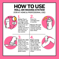 Thumbnail for Rose Roller Waxing Kit - thatswaxup -  - Roller Waxing Kit - waxup hair removal wax body waxing kit women and men professional waxing supplies