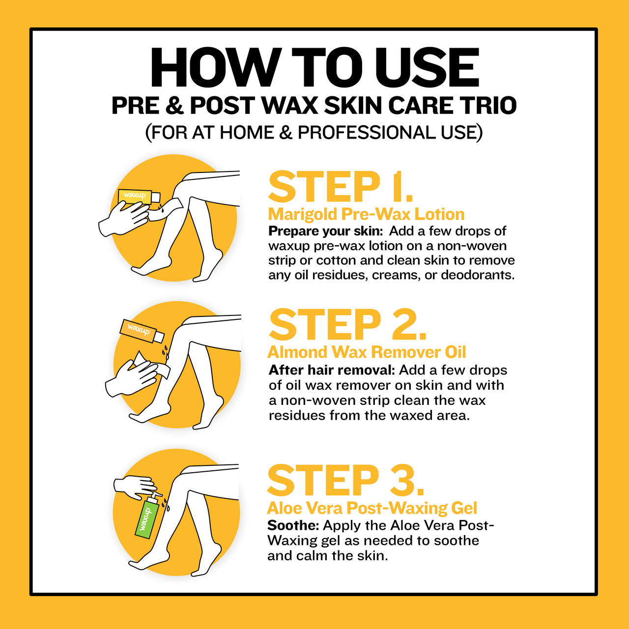 Before And After Waxing Skin Care Kit - thatswaxup -  - Pre and Post Waxing Skin Care - waxup hair removal wax body waxing kit women and men professional waxing supplies
