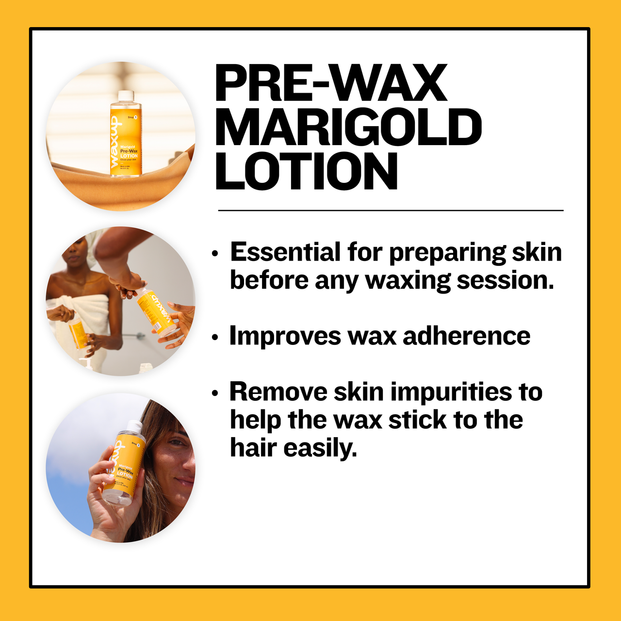Pre Wax Cleanser, Marigold (Calendula) - thatswaxup -  - Pre Waxing Skin Care - waxup hair removal wax body waxing kit women and men professional waxing supplies