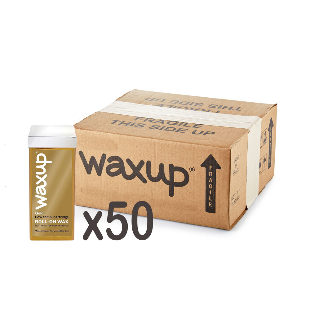 Elite Gold Roll On Wax Cartridges Case of 50 - thatswaxup - - Roll On Wax - waxup hair removal wax body waxing kit women and men professional waxing supplies