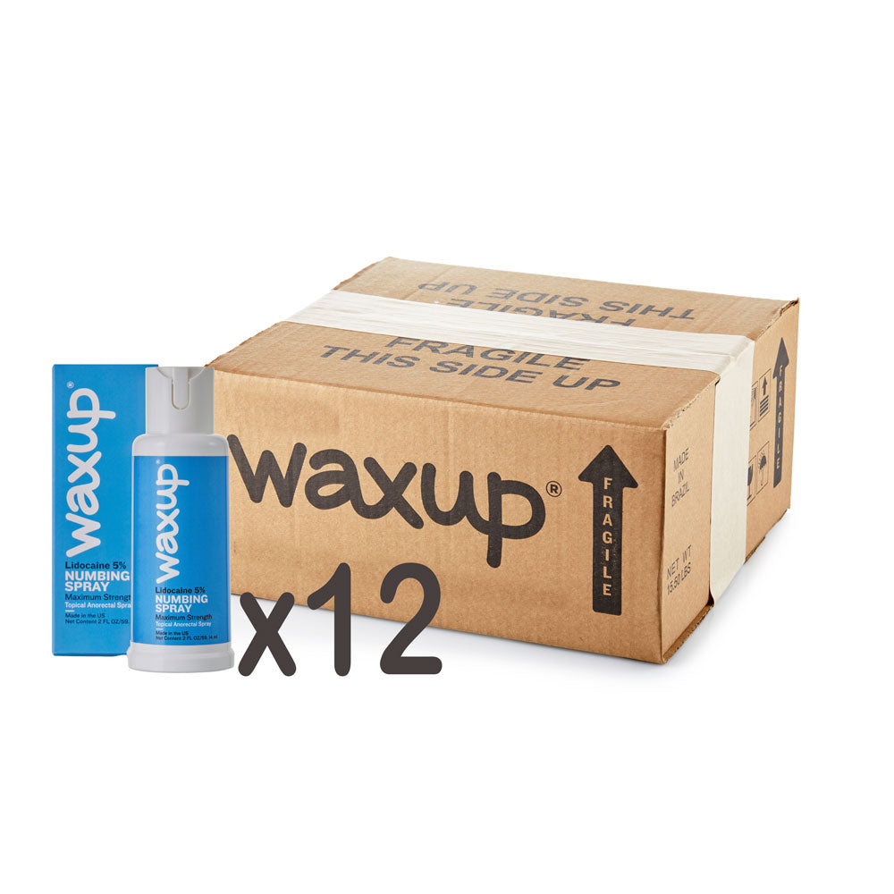 Numbing Spray for Waxing (Box of 12) - thatswaxup - - Pre Waxing Skin Care - waxup hair removal wax body waxing kit women and men professional waxing supplies