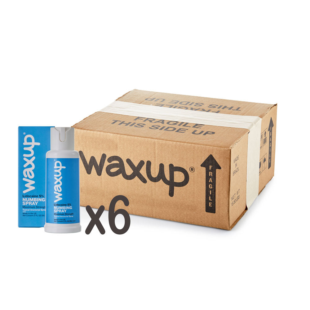 Numbing Spray for Waxing (Box of 6) - thatswaxup - - Pre Waxing Skin Care - waxup hair removal wax body waxing kit women and men professional waxing supplies