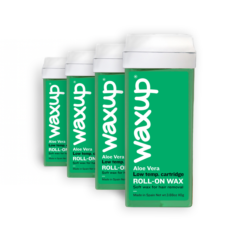 Aloe Vera Roller Waxing Kit Refill - thatswaxup - - Roller Waxing Kit - waxup hair removal wax body waxing kit women and men professional waxing supplies