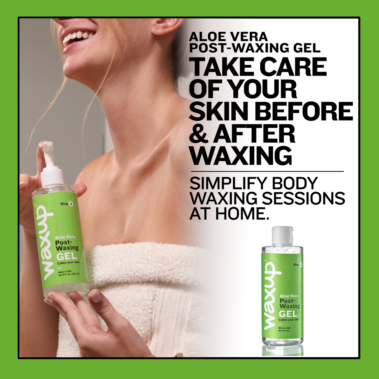 After Waxing Skin Care, Aloe Vera Gel - thatswaxup -  - Post Waxing Skin Care - waxup hair removal wax body waxing kit women and men professional waxing supplies
