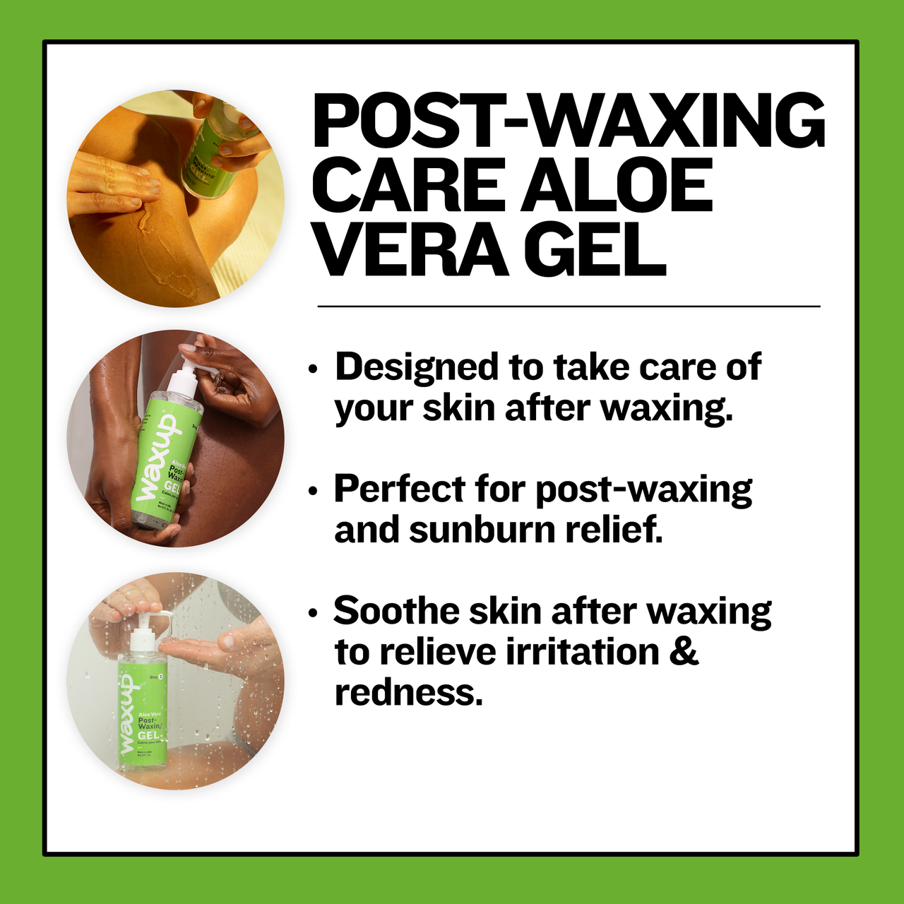 After Waxing Skin Care, Aloe Vera Gel - thatswaxup -  - Post Waxing Skin Care - waxup hair removal wax body waxing kit women and men professional waxing supplies