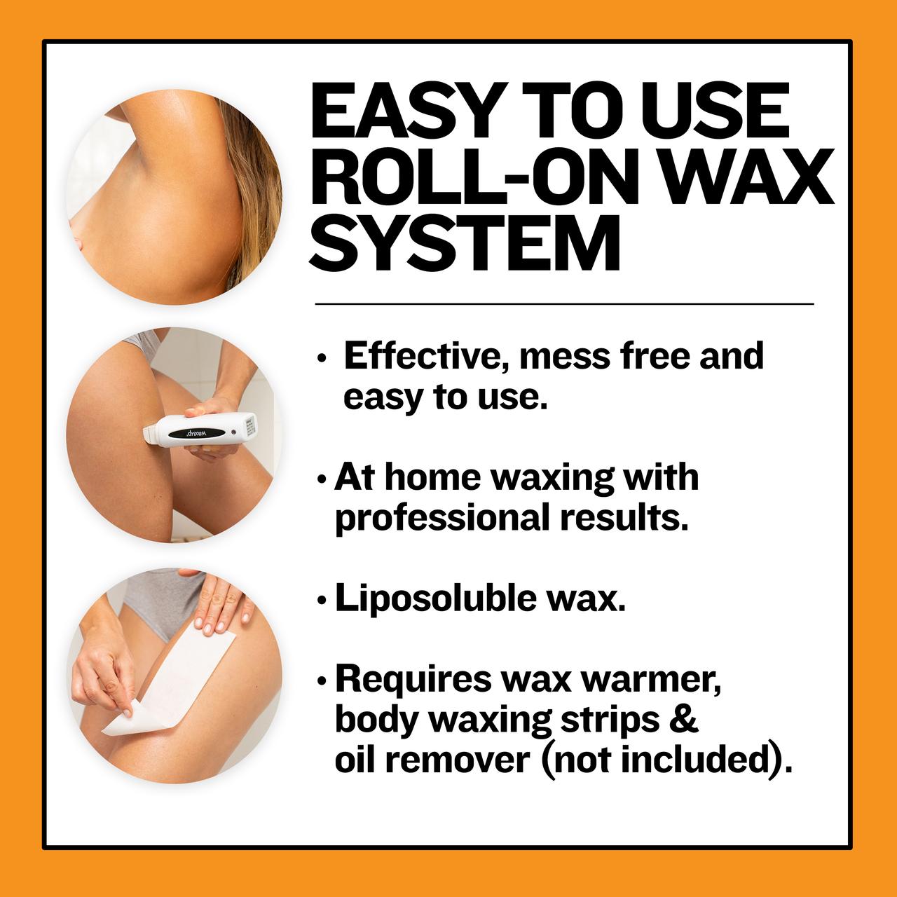 Honey Roll On Wax Cartridges 4 Pack - thatswaxup -  - Roll On Wax - waxup hair removal wax body waxing kit women and men professional waxing supplies