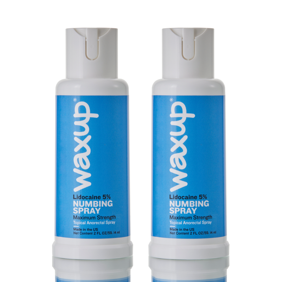 Numbing Spray 5% Lidocaine 2 Pack - thatswaxup -  - Pre Waxing Skin Care - waxup hair removal wax body waxing kit women and men professional waxing supplies