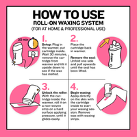 Thumbnail for Rose Roller Waxing Kit Buy With Prime - thatswaxup -  - Roller Waxing Kit - waxup hair removal wax body waxing kit women and men professional waxing supplies