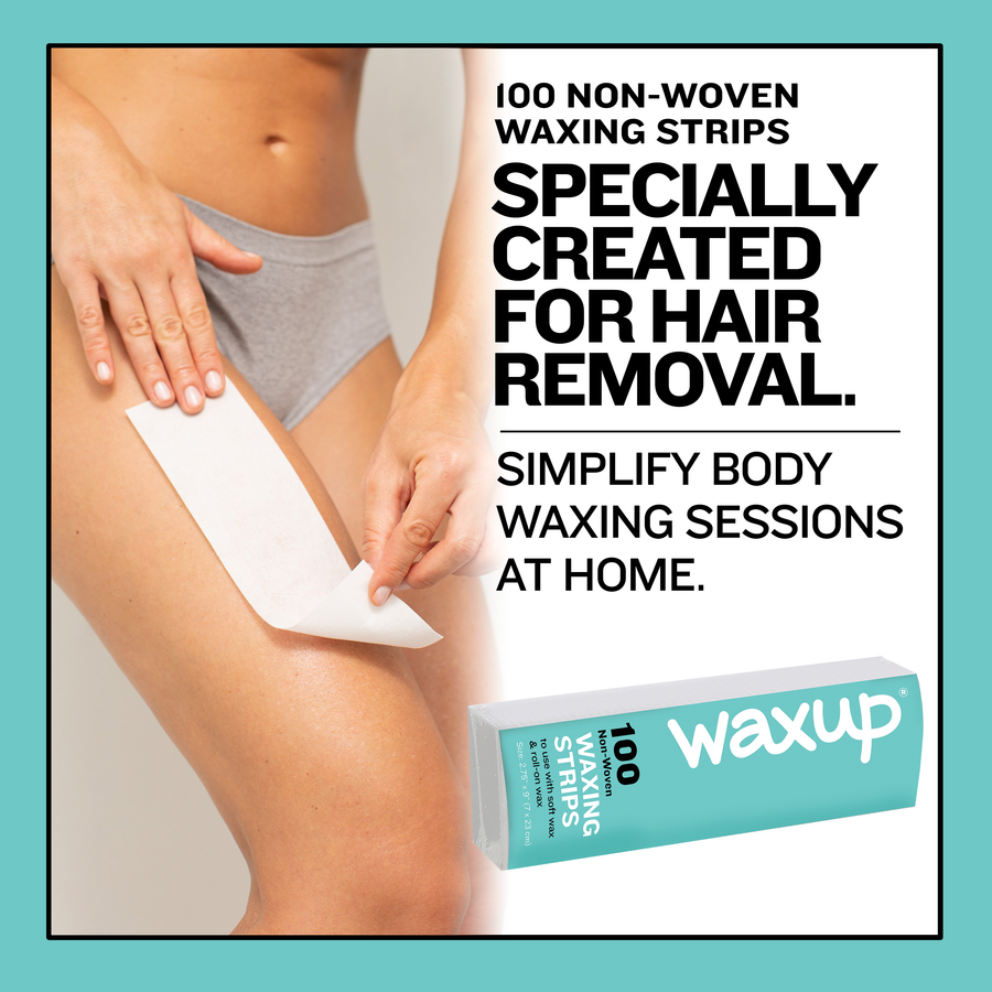 Waxup Non Woven Waxing Strips 3"x9" 100 Count - thatswaxup -  - Non Woven Waxing Strips - waxup hair removal wax body waxing kit women and men professional waxing supplies
