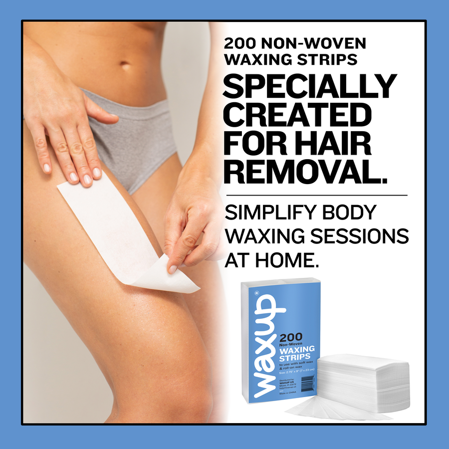 1200 Waxup Non Woven Waxing Strips 3"x 9" - thatswaxup - - Non Woven Waxing Strips - waxup hair removal wax body waxing kit women and men professional waxing supplies