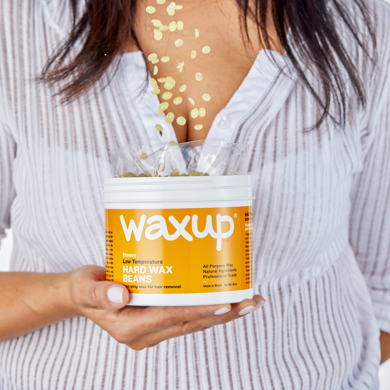 Natural Hard Wax Beads, Honey Wax Beans 22 Lbs Bag - thatswaxup -  - Hard Wax Beans - waxup hair removal wax body waxing kit women and men professional waxing supplies