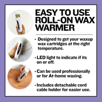 Thumbnail for Roll On Wax Warmer, Roller Wax Heater 120 volt. Buy with Pirme - thatswaxup -  - Wax Heater - waxup hair removal wax body waxing kit women and men professional waxing supplies